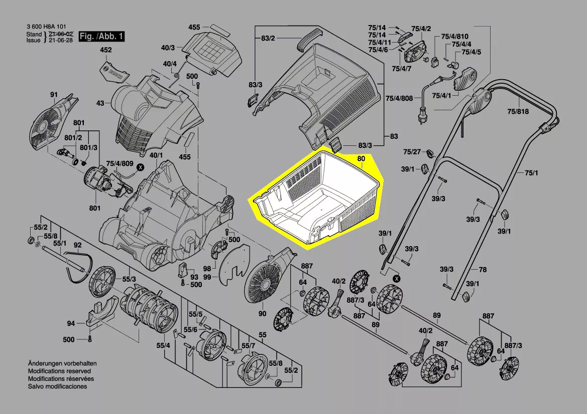 Bac collecteur réf. F 016 F05 711 Bosch